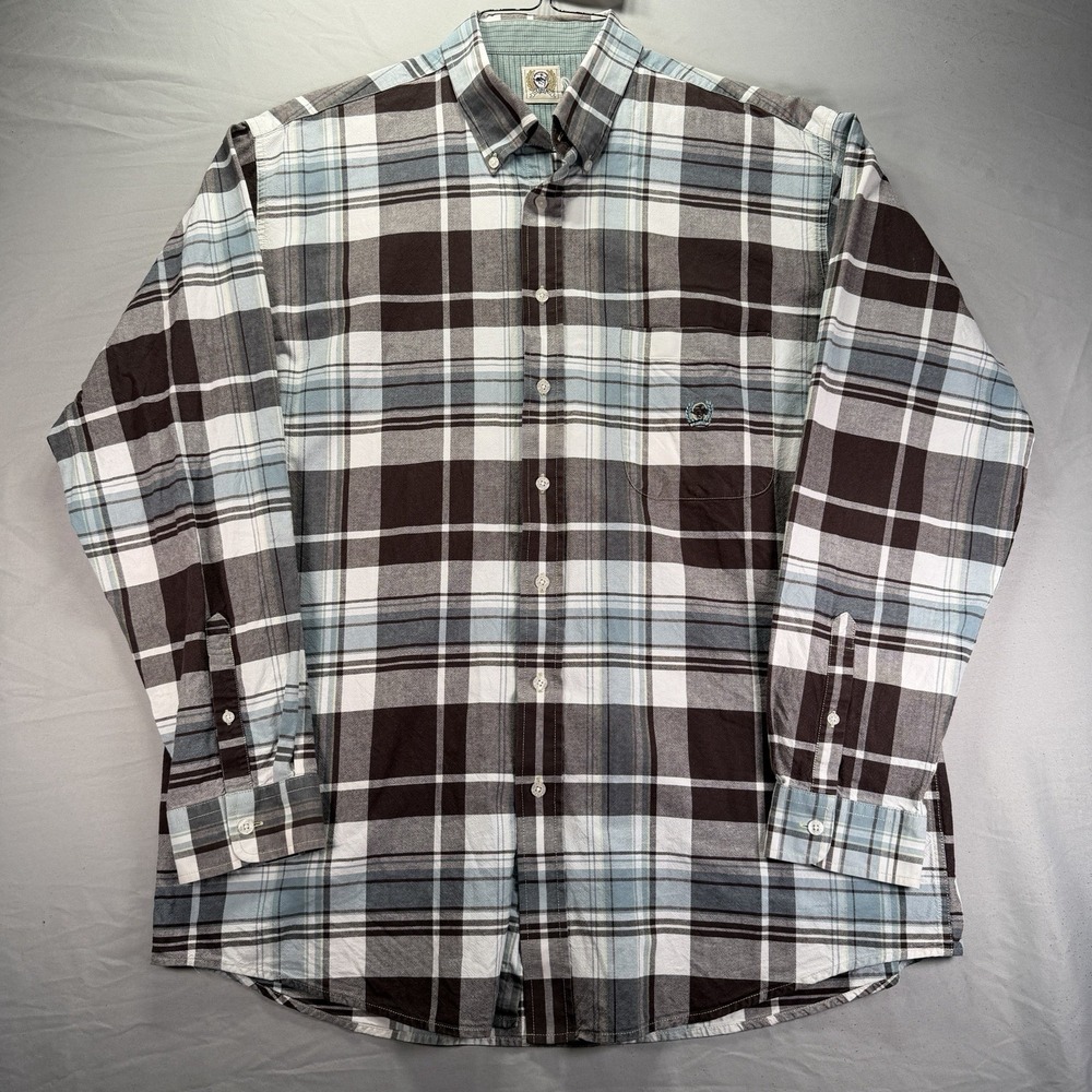 Cinch Button Down Shirt Mens XL Multicolor Plaid Long Sleeve Western Cowboy